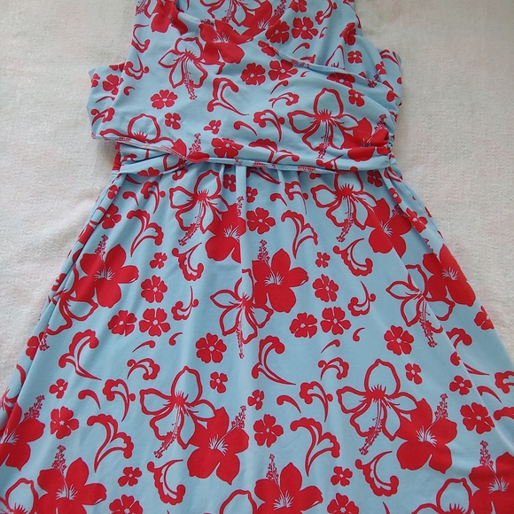 EUC Plus Size Land's End Sleeveless Fit & Flare Dress - Size 1X - Picture 8 of 12